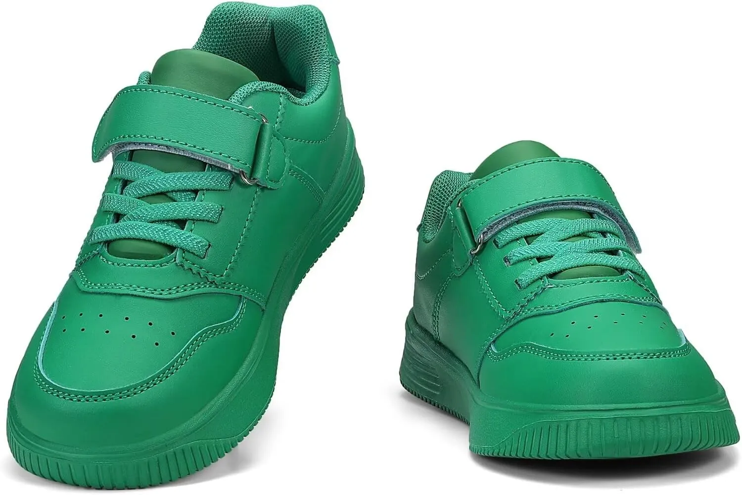 DSWED Black Boys Running Shoes for Girls Leather wear Athletic Kids Fashion Sneakers Tennis Shoes Big Kid Size