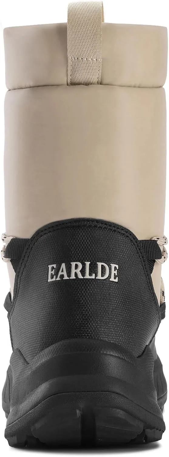 EARLDE Women's Snow Boots Waterproof Mid Calf Lightweight Winter Booties