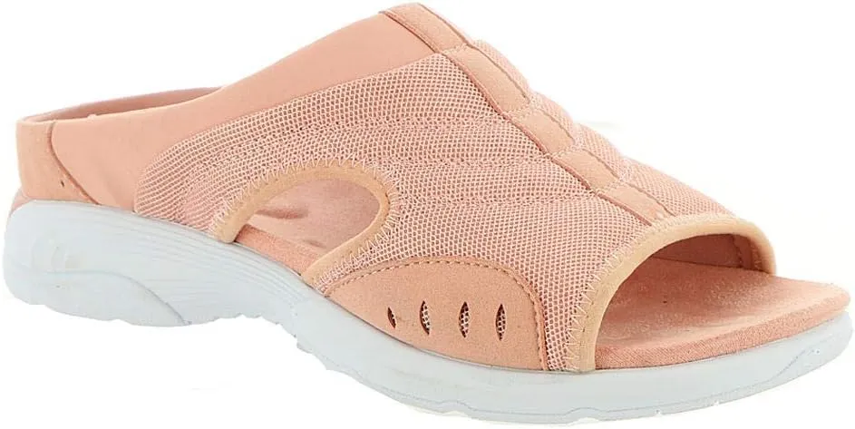 Easy Spirit Womens Traciee 2 Open Toe Slide Sandals Pink 8.5 Medium (B,M)