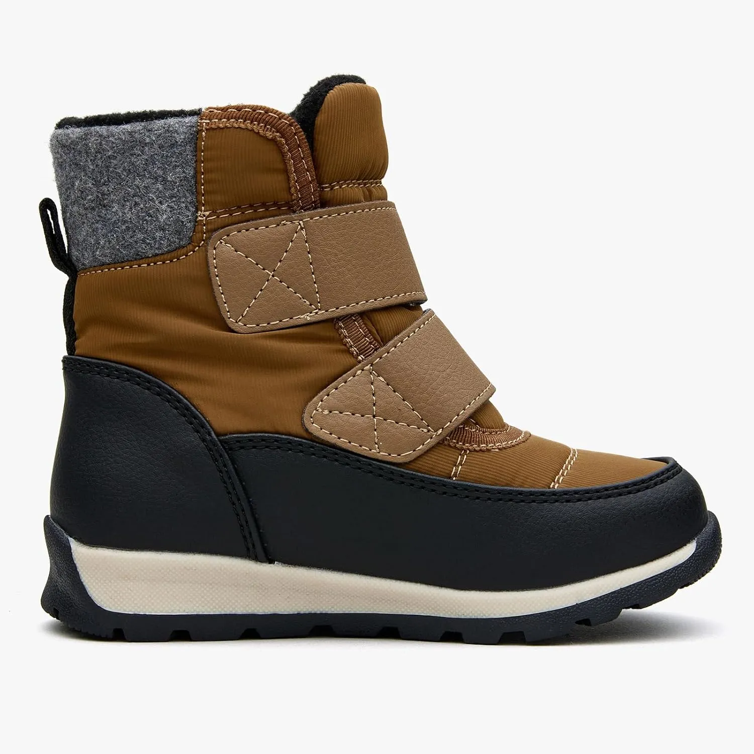 EasyStar Boys Girls Winter Cold Weather Warm Water Resistance Hook Loop Snow Boots