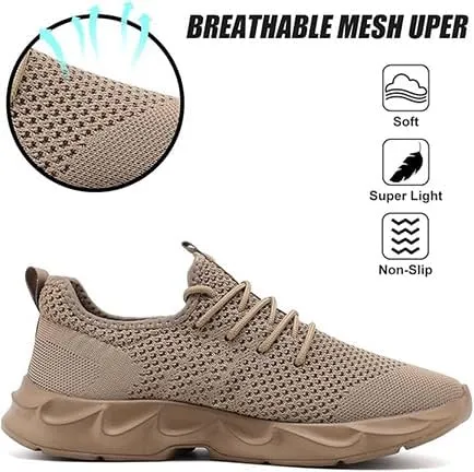 EGMPDA Men's Tennis Shoes Walking Lightweight Breathable Fashion Sneakers Non Slip Workout Gym Shoes for Running
