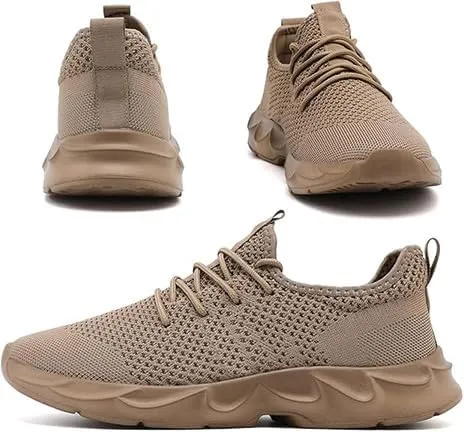 EGMPDA Men's Tennis Shoes Walking Lightweight Breathable Fashion Sneakers Non Slip Workout Gym Shoes for Running