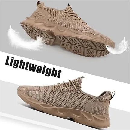 EGMPDA Men's Tennis Shoes Walking Lightweight Breathable Fashion Sneakers Non Slip Workout Gym Shoes for Running