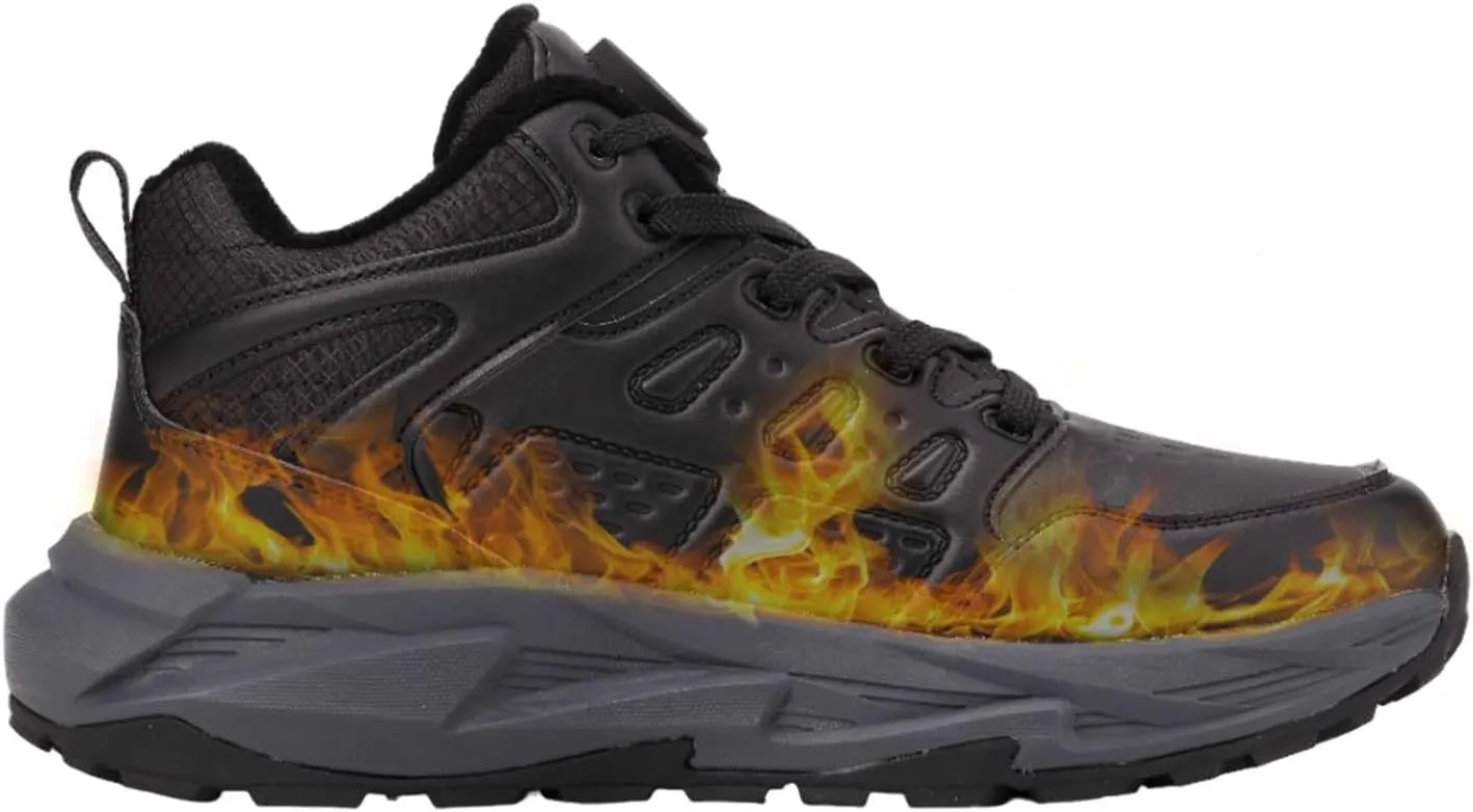 Electric Foot Warmer Rechargeable Heated Sneakers - Fast Heating, Lightweight Snow Boots for Men and Women - Waterproof Outdoor Shoes