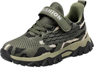 Eliogn Kids Sneakers for Boys Running Shoes Lightweight Breathable Walking Shoes