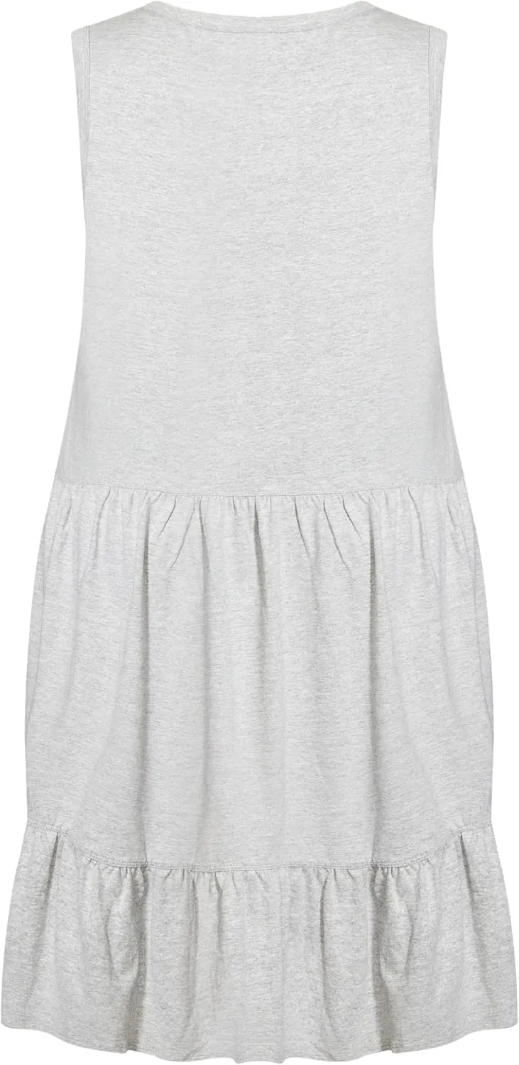 Evie Ruffle Plain Dress