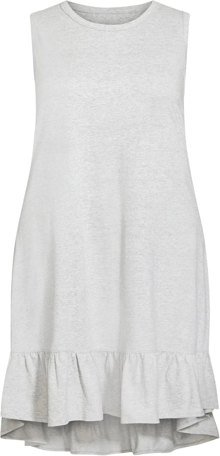 Evie Ruffle Plain Dress