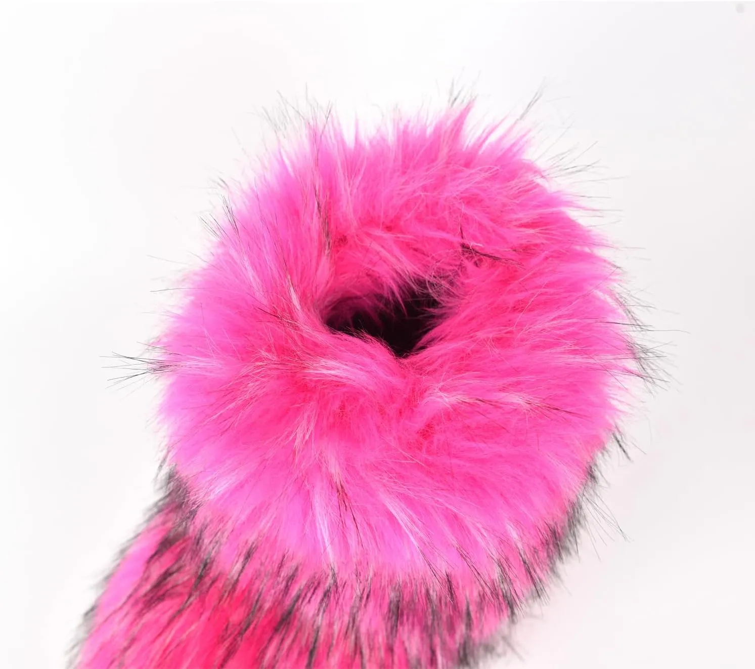 Fashion Fur Boots,Flat Heel Comfy Plush Warm Snow Booties,2025 Winter Outdoors Furry Boots,Mid-Calf Faux fur Boot for Women.