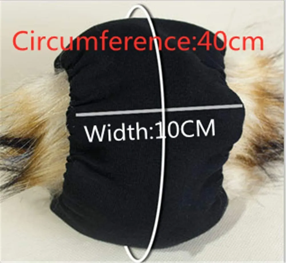 Faux Fur Wrist Cuffs Arm Leg Warmers Winter Boot Cuffs Warm Band Ring For Women