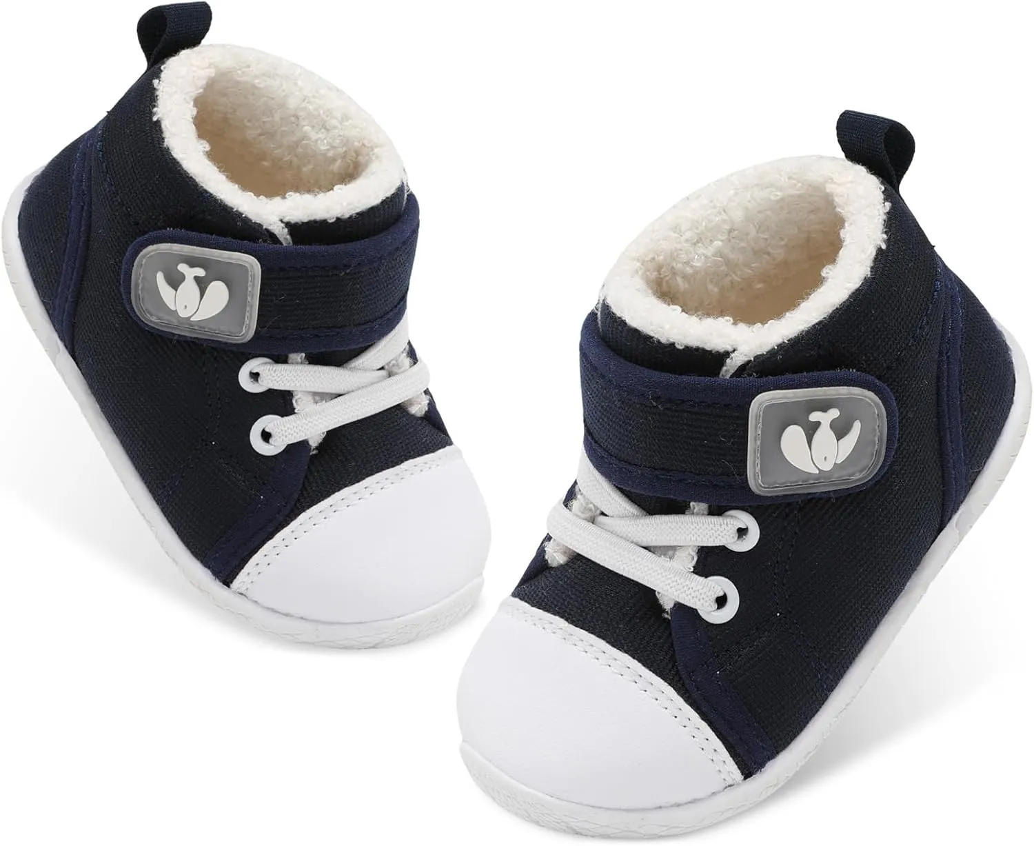 FEETCITY Baby Boots Boys Girls Infant Slippers Cozy Fleece Boots First Walking Shoes Warm Socks Newborn Crib Shoes