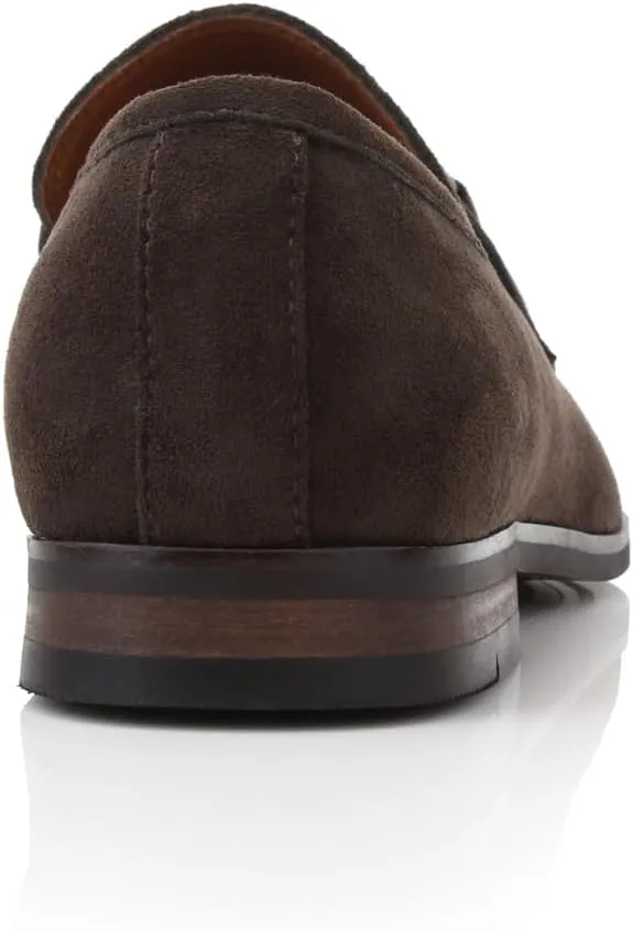 Ferro Aldo Demitri MFA19683 Classic Moc-Toe Penny Loafers with Decorative Buckle