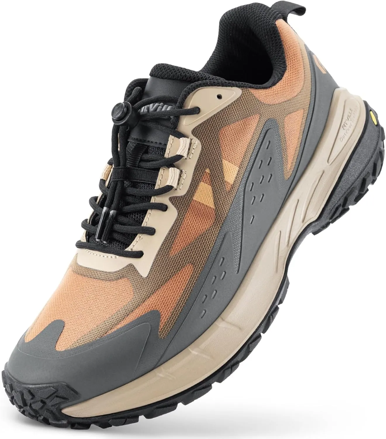 FitVille Extra Wide Men's Sneakers Shoes Non-Slip Trekking Hiking Walking Shoes for Men with Arch Support