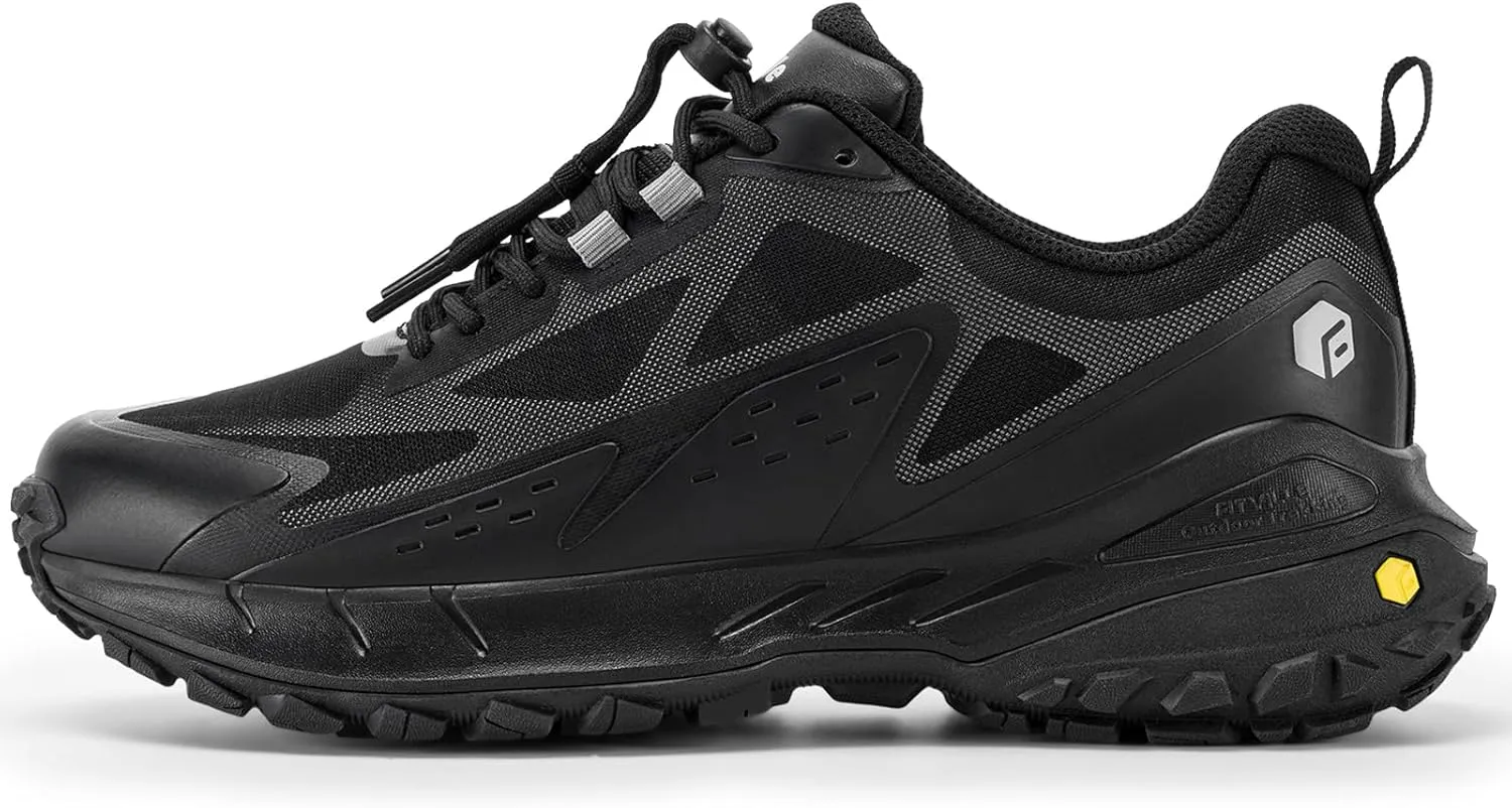 FitVille Extra Wide Men's Sneakers Shoes Non-Slip Trekking Hiking Walking Shoes for Men with Arch Support