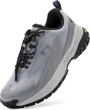 FitVille Extra Wide Men's Sneakers Shoes Non-Slip Trekking Hiking Walking Shoes for Men with Arch Support