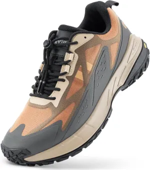 FitVille Extra Wide Men's Sneakers Shoes Non-Slip Trekking Hiking Walking Shoes for Men with Arch Support