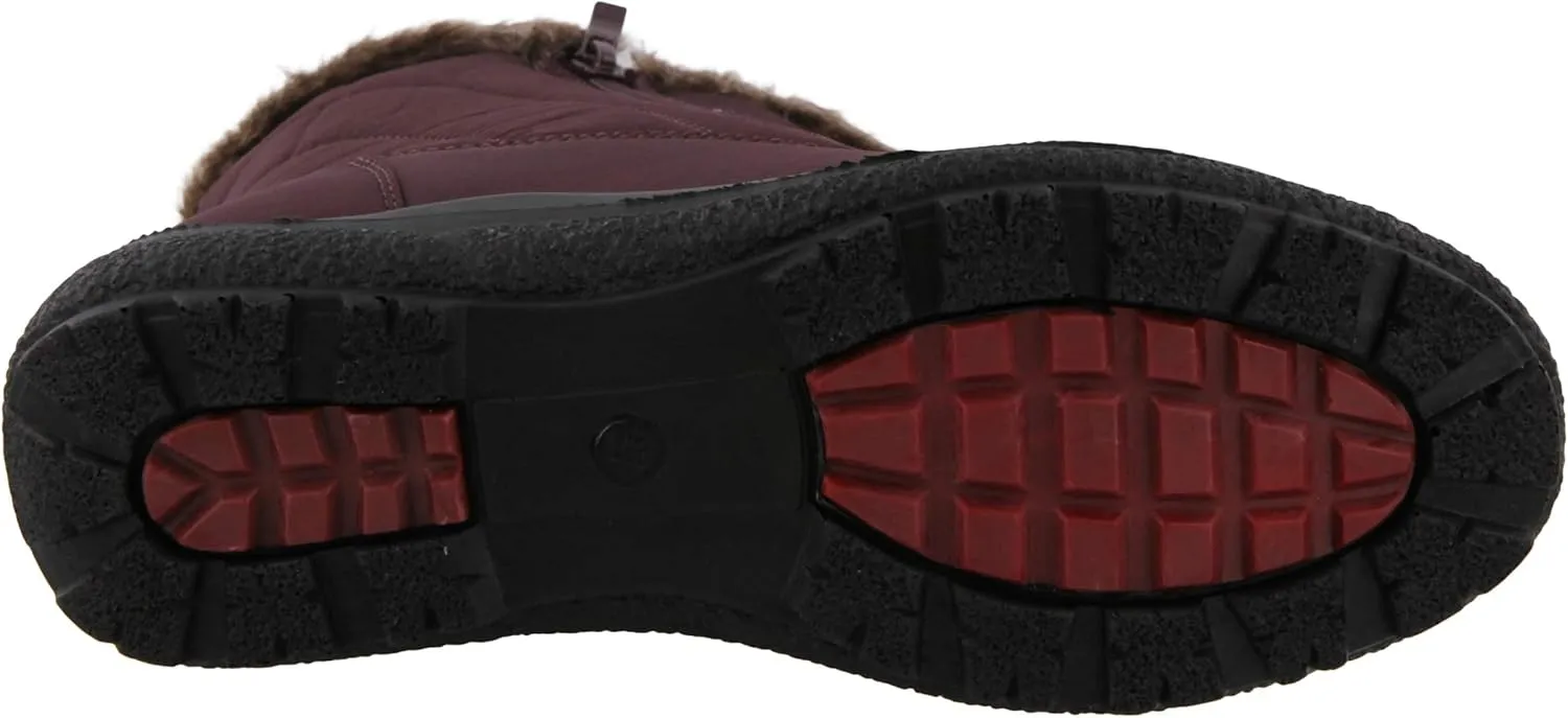 Flexus Boots for Women - Waterproof Nylon Boots with Dual Zippers - Winter Snow Boots