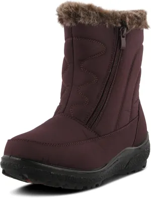 Flexus Boots for Women - Waterproof Nylon Boots with Dual Zippers - Winter Snow Boots