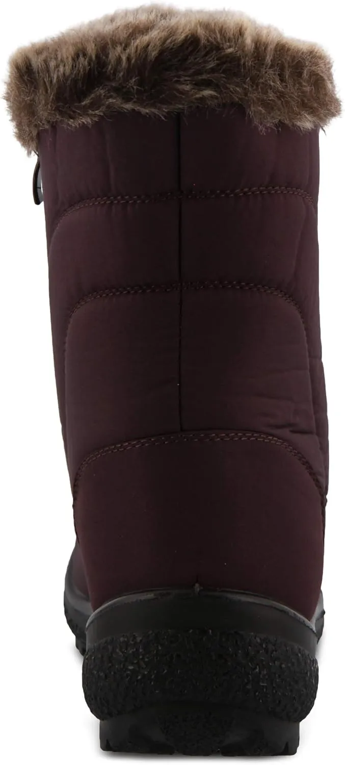 Flexus Boots for Women - Waterproof Nylon Boots with Dual Zippers - Winter Snow Boots
