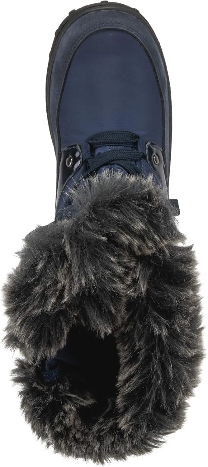 Flexus Spring Step Stormy Boots for Women - Waterproof Women's Snow Boots With Adjustable Lace and Zippers - Faux Fur Winter Boots for Outdoor