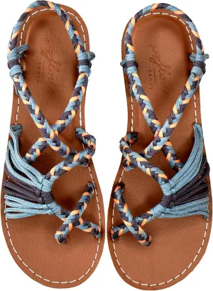Flow Women's Handcrafted Flat Sandals | Fresh Smell | Comfort Fit | Tropical | True to Size | Fashionable