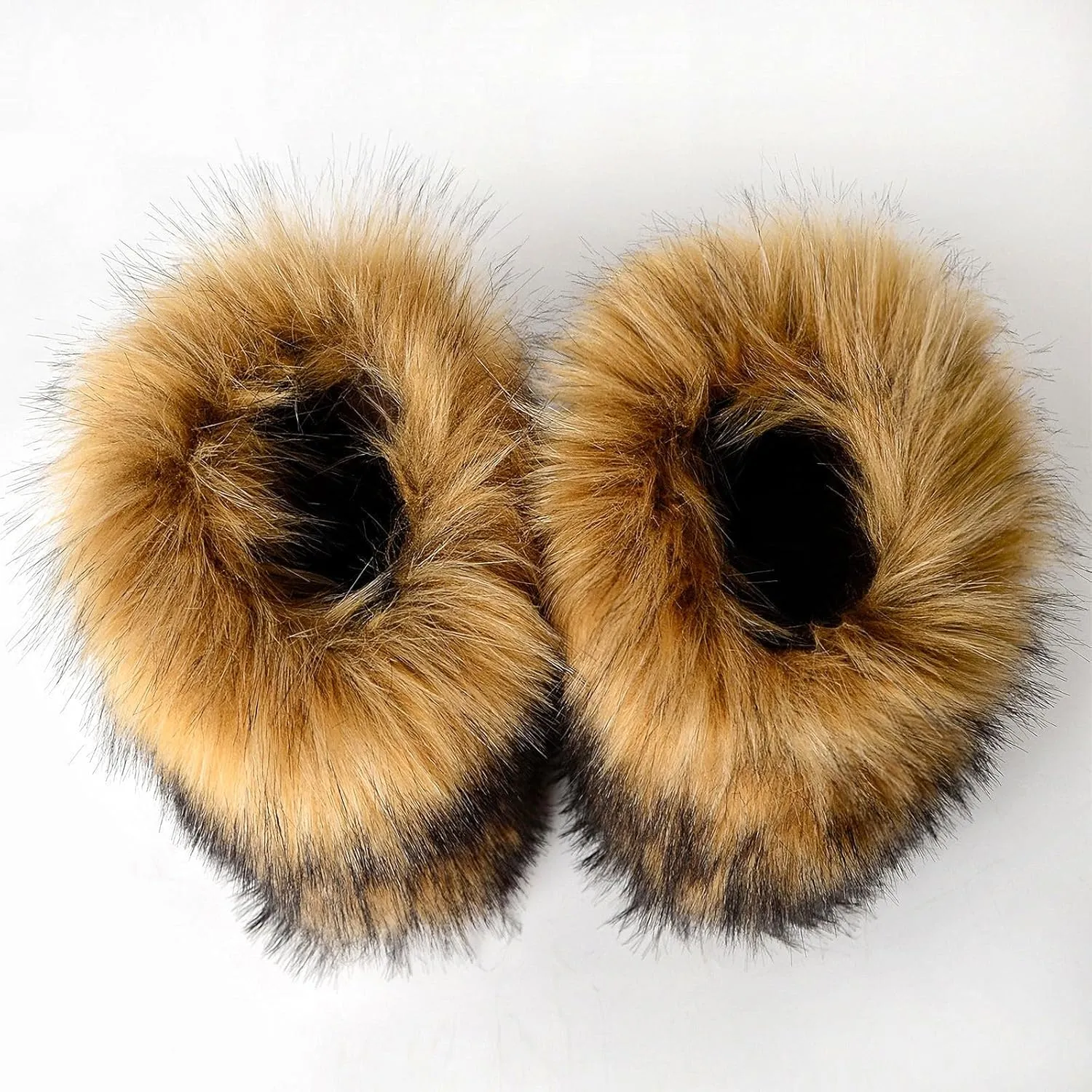 Fluffy Faux Fur Boots for Women Mid-Calf Furry Snow Boots