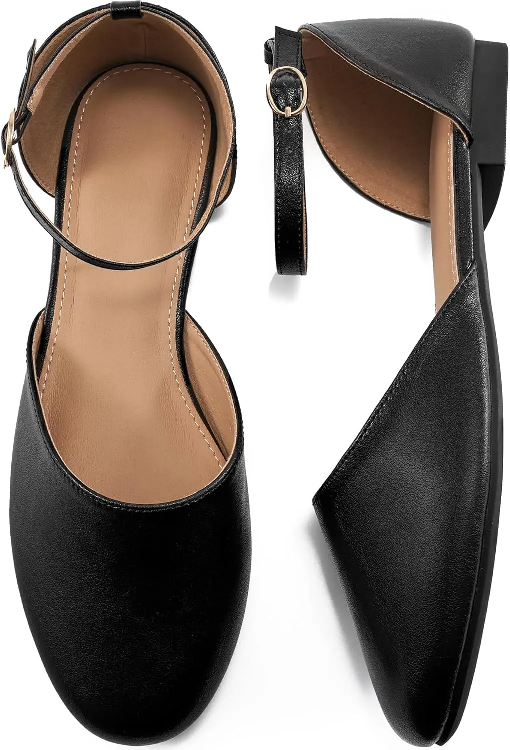 FUDYNMALC Womens Sandals Dressy Flats: 2025 Closed Toe Comfortable Flat Shoes Casual Walking Footwear for Ladies