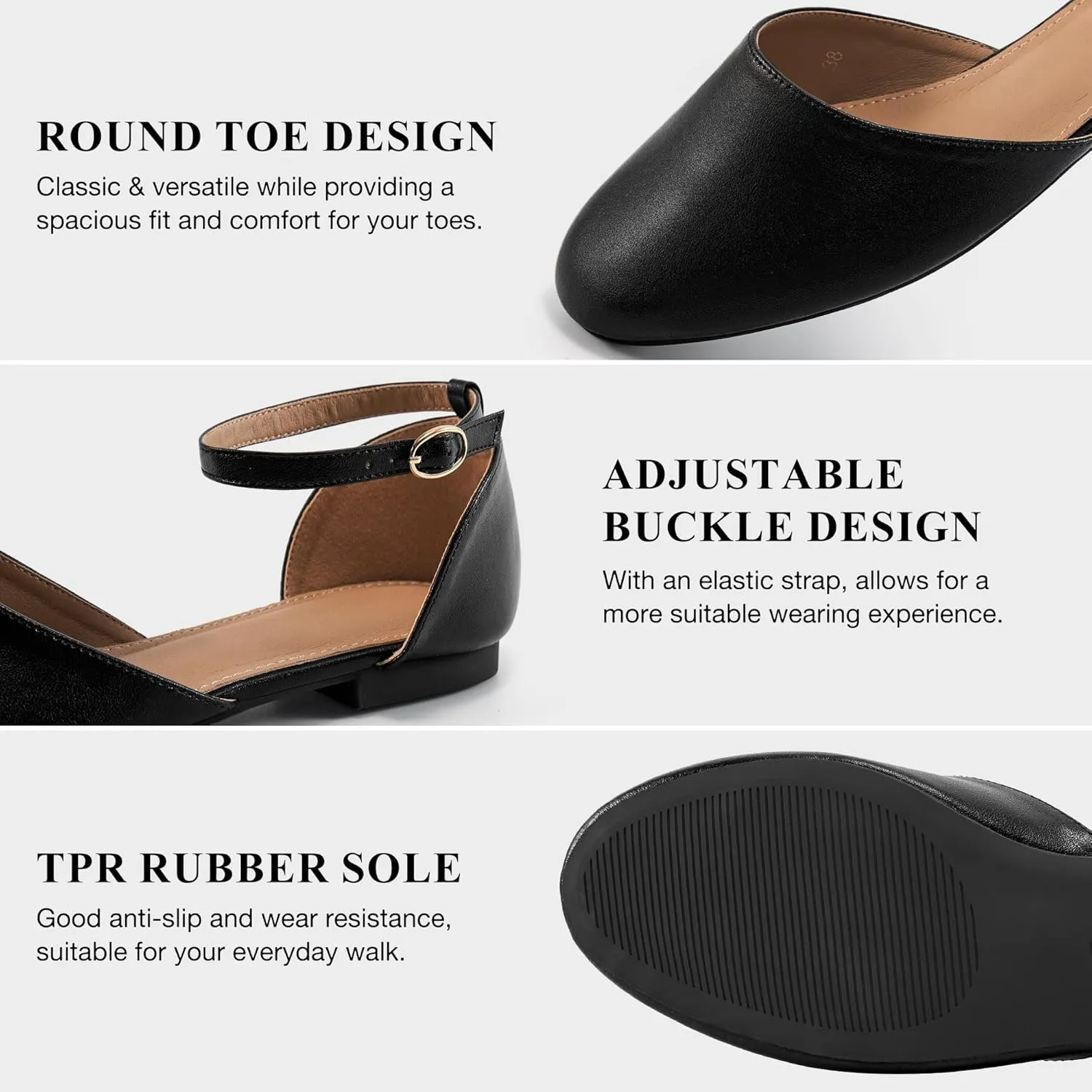 FUDYNMALC Womens Sandals Dressy Flats: 2025 Closed Toe Comfortable Flat Shoes Casual Walking Footwear for Ladies
