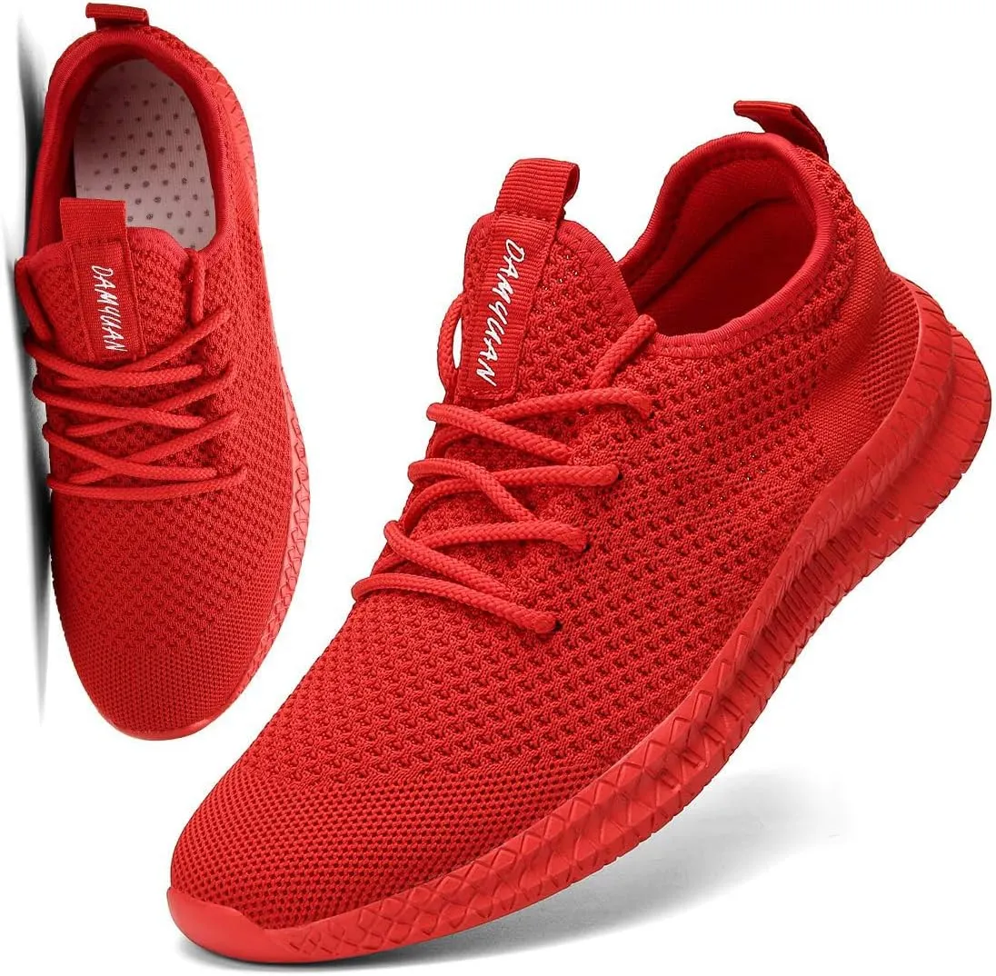 FUJEAK Men Running Shoes Men Casual Breathable Walking Shoes Sport Athletic Sneakers Gym Tennis Slip On Comfortable Lightweight Shoes
