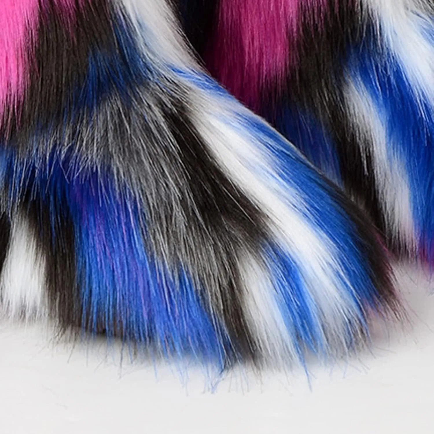 FUNCOS Women's Faux Fur Boots Mid-Calf Winter Furry Fuzzy Rave Boots Cosplay Costume