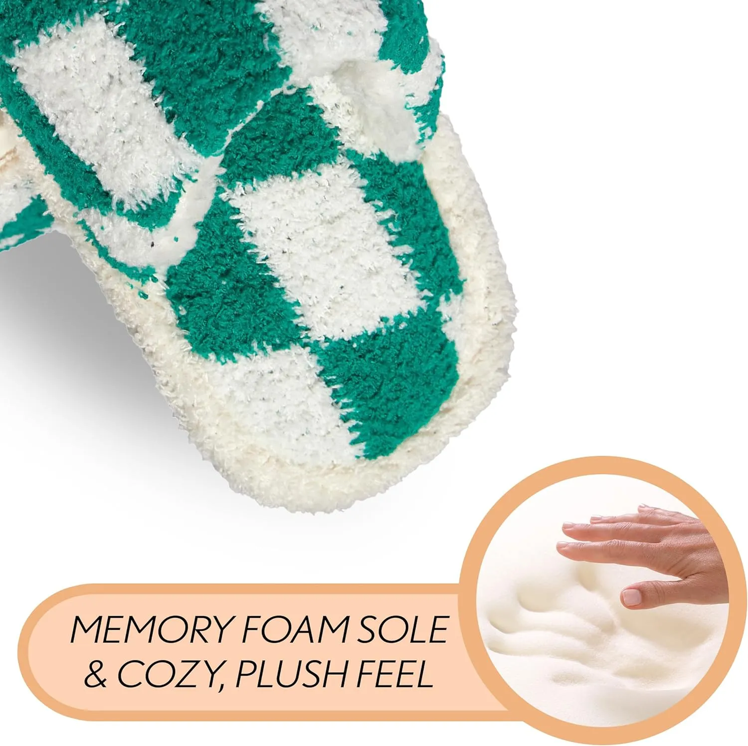 Funky Junque Cozy Microfiber Women's Slippers with Non-Slip Sole - Easter Designs, Spring Patterns