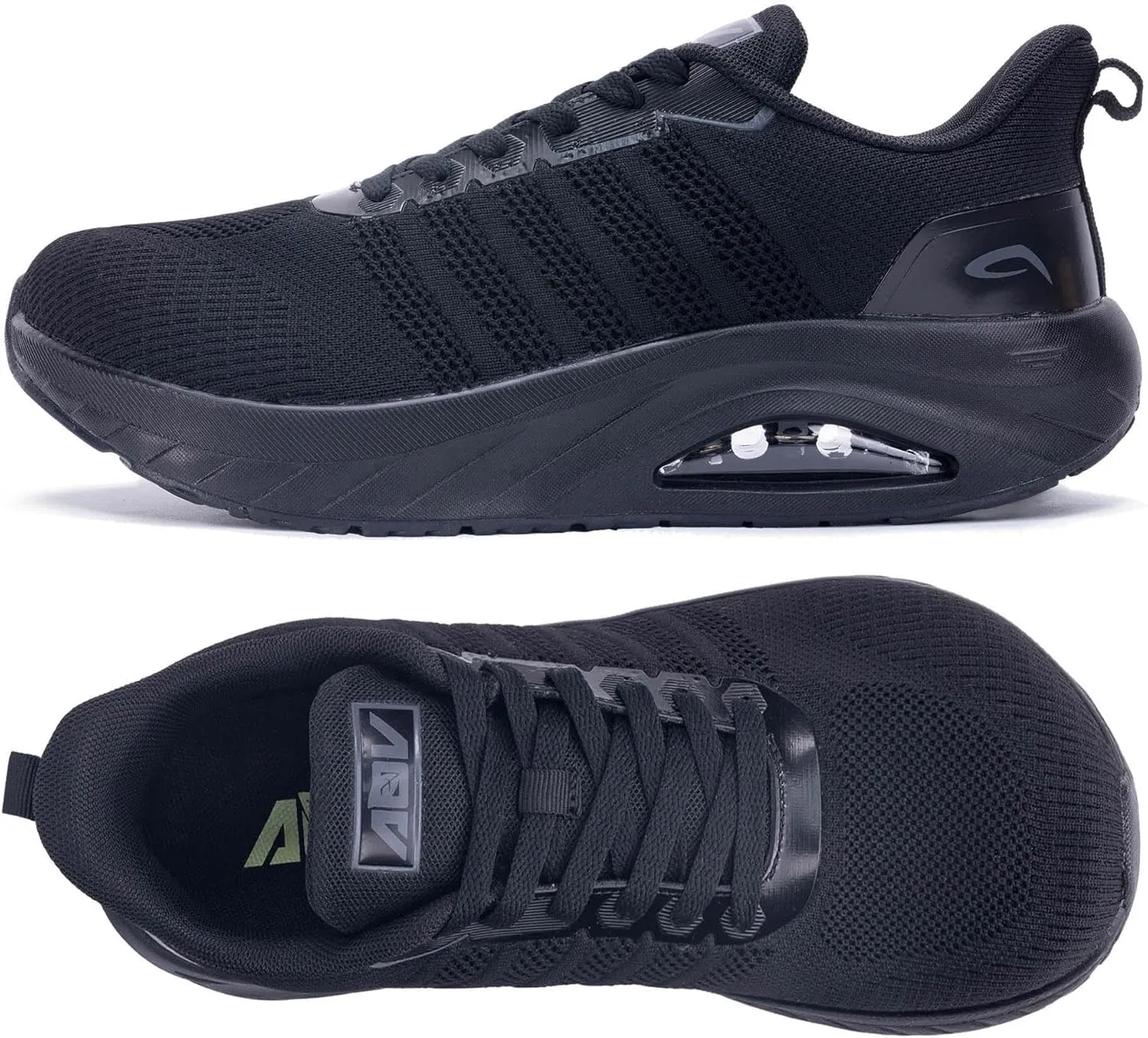 GANNOU Wide Toe Box Shoes for Men Arch Support Walking Shoes Plantar Fasciitis Orthotic Tennis Sneakers Size 13 Black