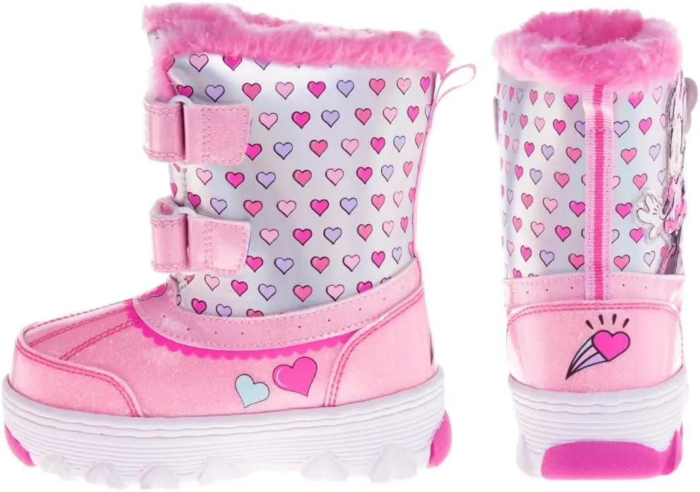 Girls Cartoon Character Boots, Water Resistant Snow Boots (Toddler/Little Kid)
