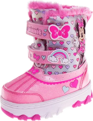 Girls Cartoon Character Boots, Water Resistant Snow Boots (Toddler/Little Kid)