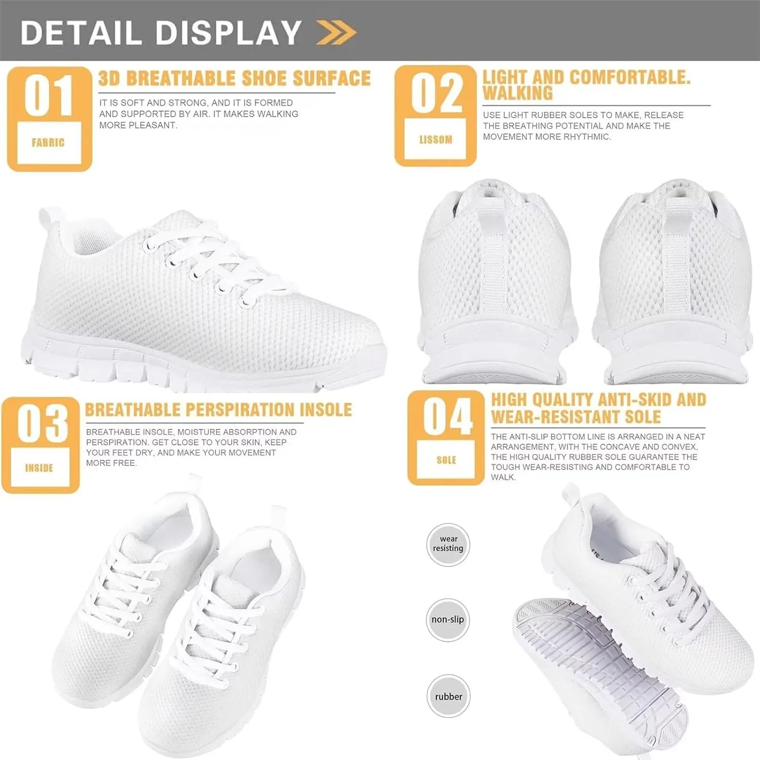 Girls Shoes Tennis Athletic Lightweight Shoes Kids Running Sneakers for Little/Big Kids
