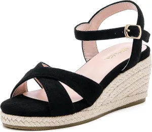 Girls Wedge Sandals Espadrilles Flatform Open Toe Dressy Girls Heels Summer Shoes Little Big Kid