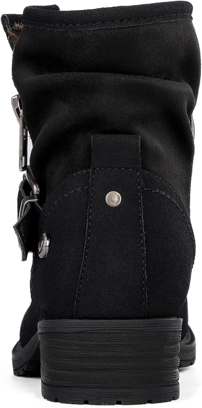 GLOBALWIN Women's Ankle Boots for Women Booties for Women Low Heel