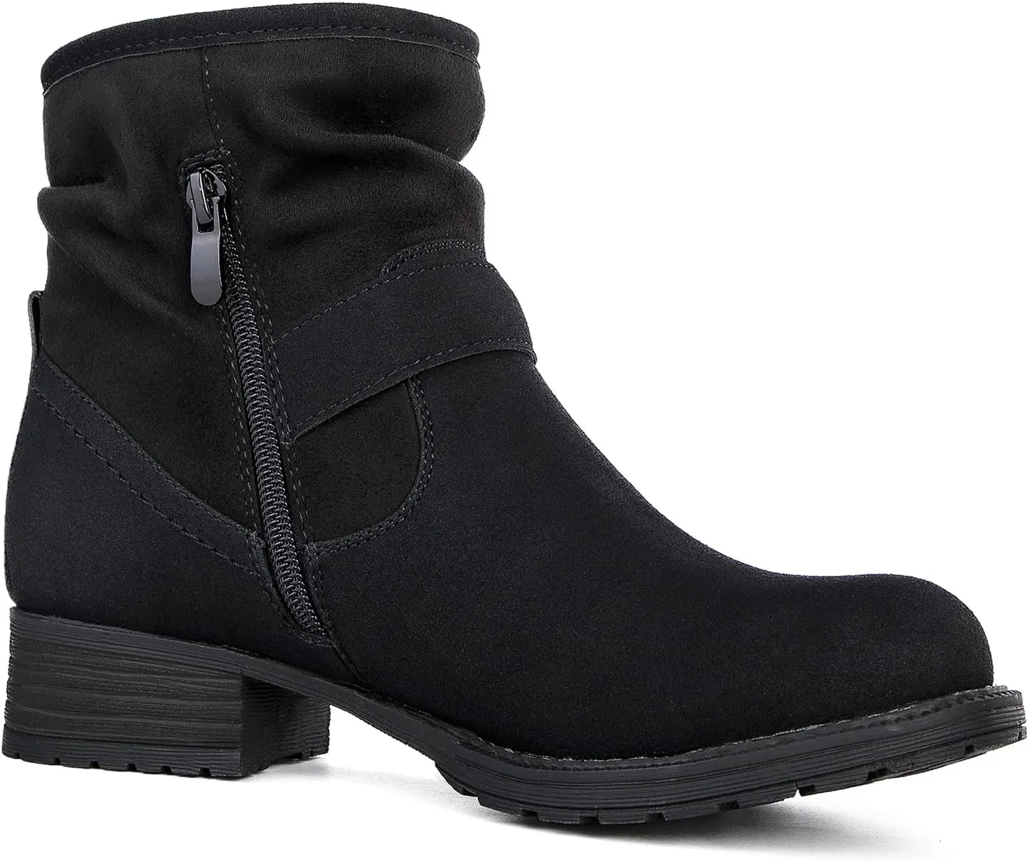 GLOBALWIN Women's Ankle Boots for Women Booties for Women Low Heel