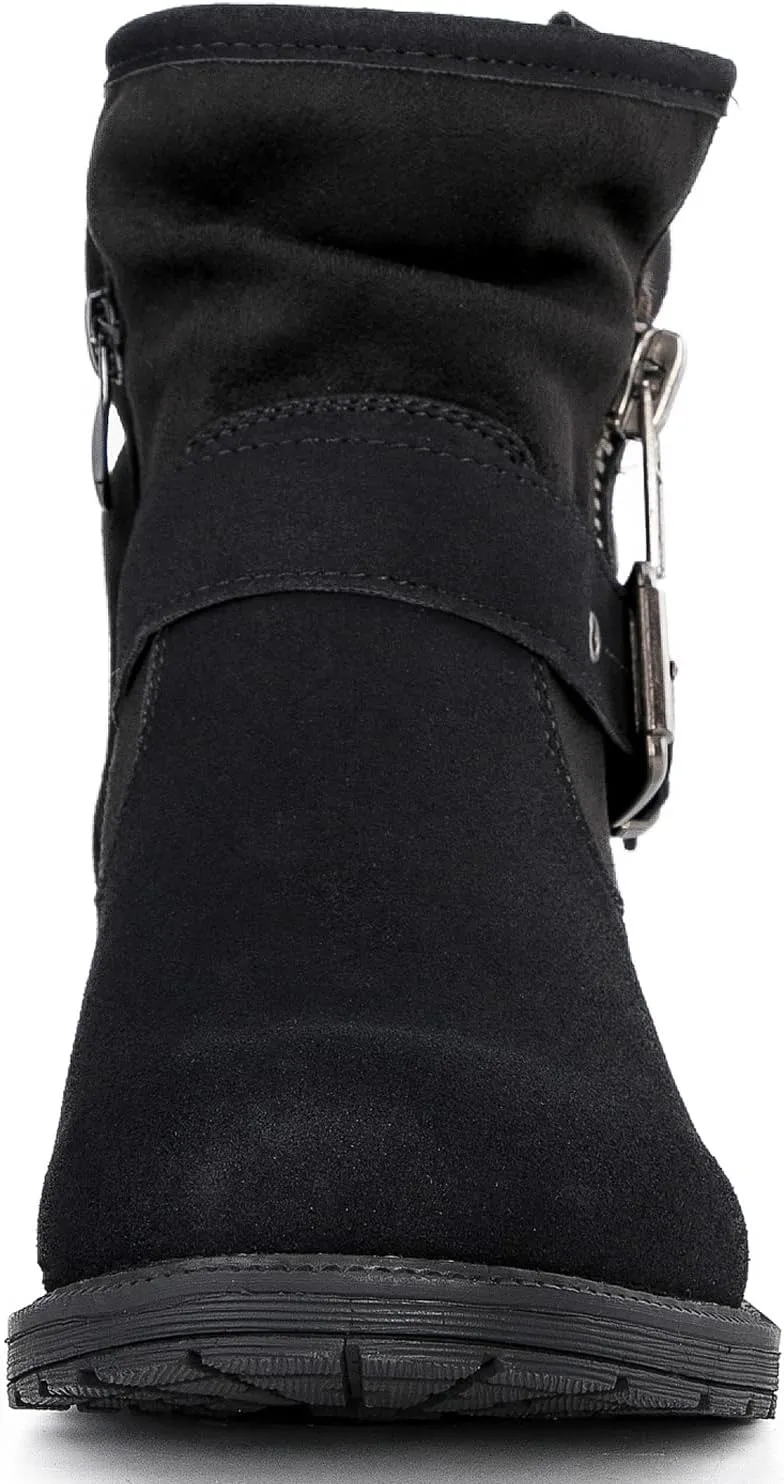 GLOBALWIN Women's Ankle Boots for Women Booties for Women Low Heel