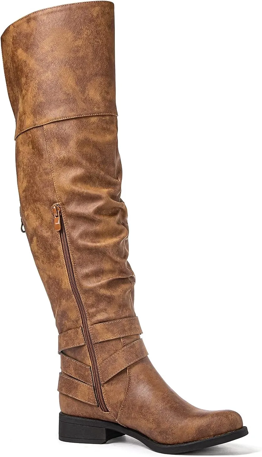 GLOBALWIN Women's Over The Knee Thigh High Boots
