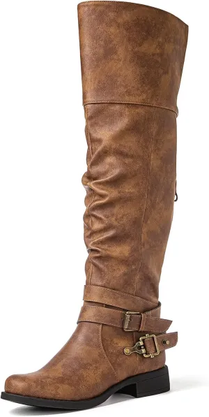 GLOBALWIN Women's Over The Knee Thigh High Boots