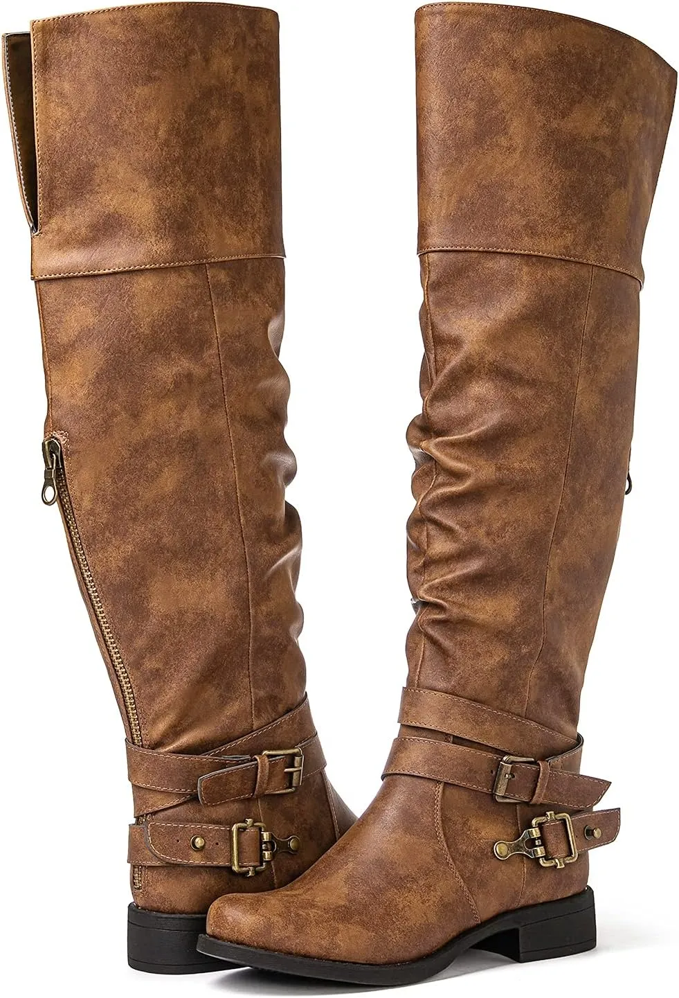 GLOBALWIN Women's Over The Knee Thigh High Boots