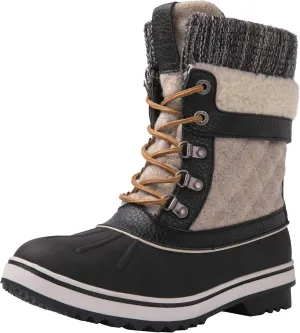 GLOBALWIN Women's Waterproof Winter Boots Snow Boots For Women