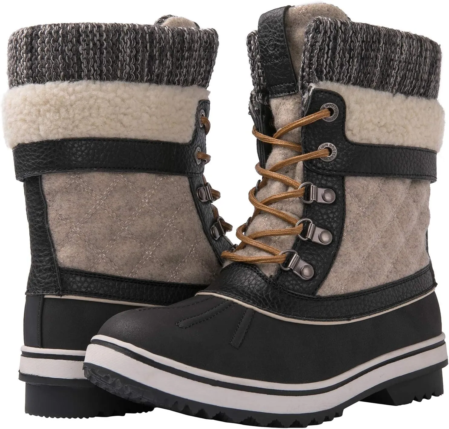 GLOBALWIN Women's Waterproof Winter Boots Snow Boots For Women
