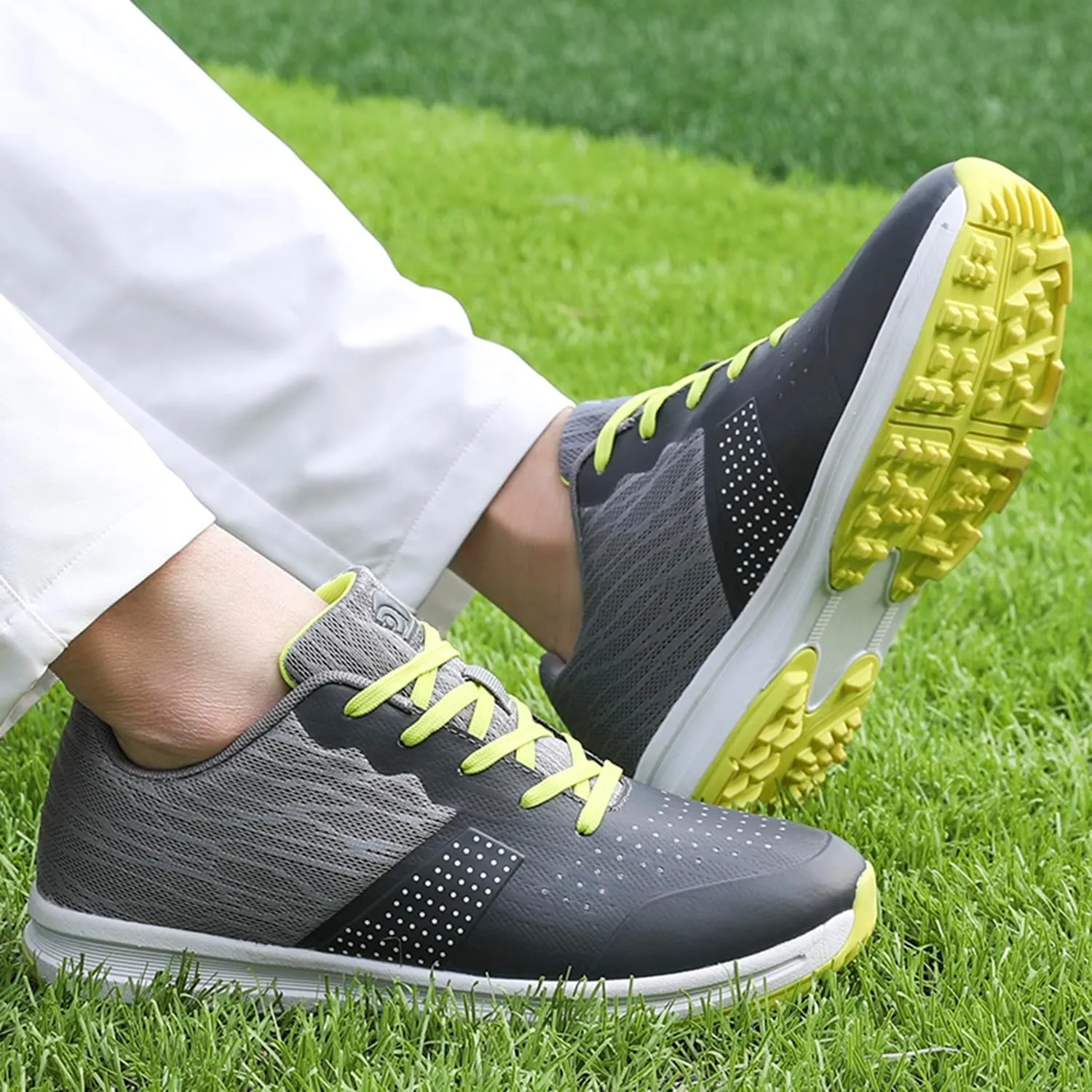 Golf Shoes Men Sipkeless Golf Wears for Men Golfers Sneakers Outdoor Walking Footwears