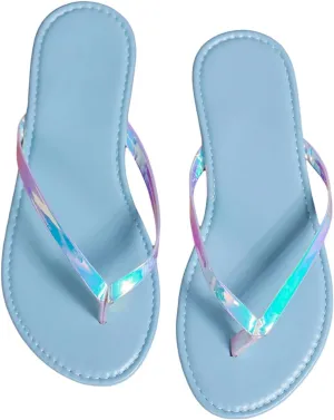 GORGLITTER Women's Flip Flops Summer Beach Sandals for Women 2025 Comfortable Thong Flats Slippers