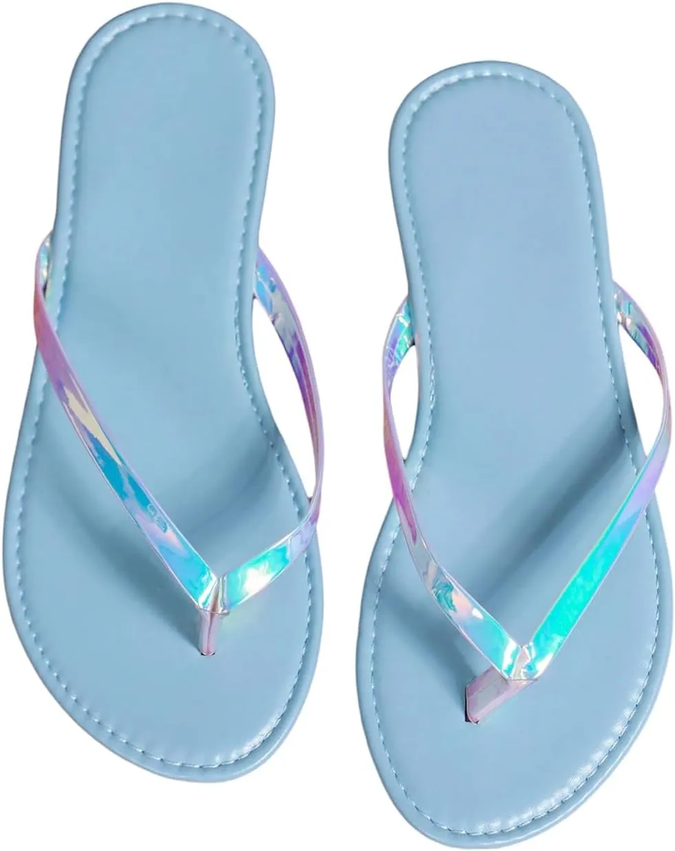 GORGLITTER Women's Flip Flops Summer Beach Sandals for Women 2025 Comfortable Thong Flats Slippers