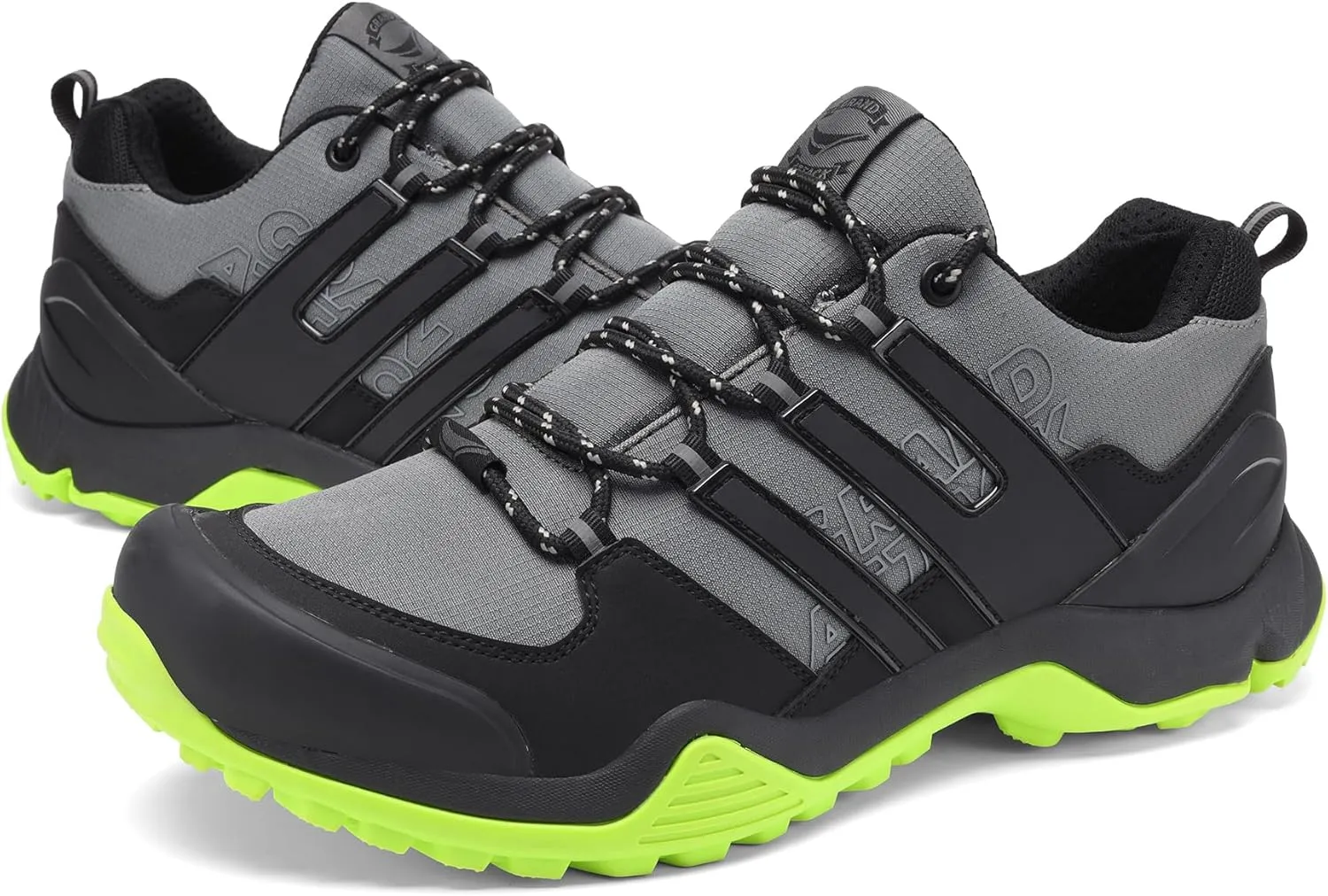 Grand Attack Men's Waterproof Hiking Shoes Trekking Backpacking Non Slip Work Shoes Low-Cut Comfortable Trail-Running Travel Sneakers
