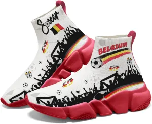 Hetios World Cup Painted Sock Shoes Women's Sneakers Commemorative Running Shoes