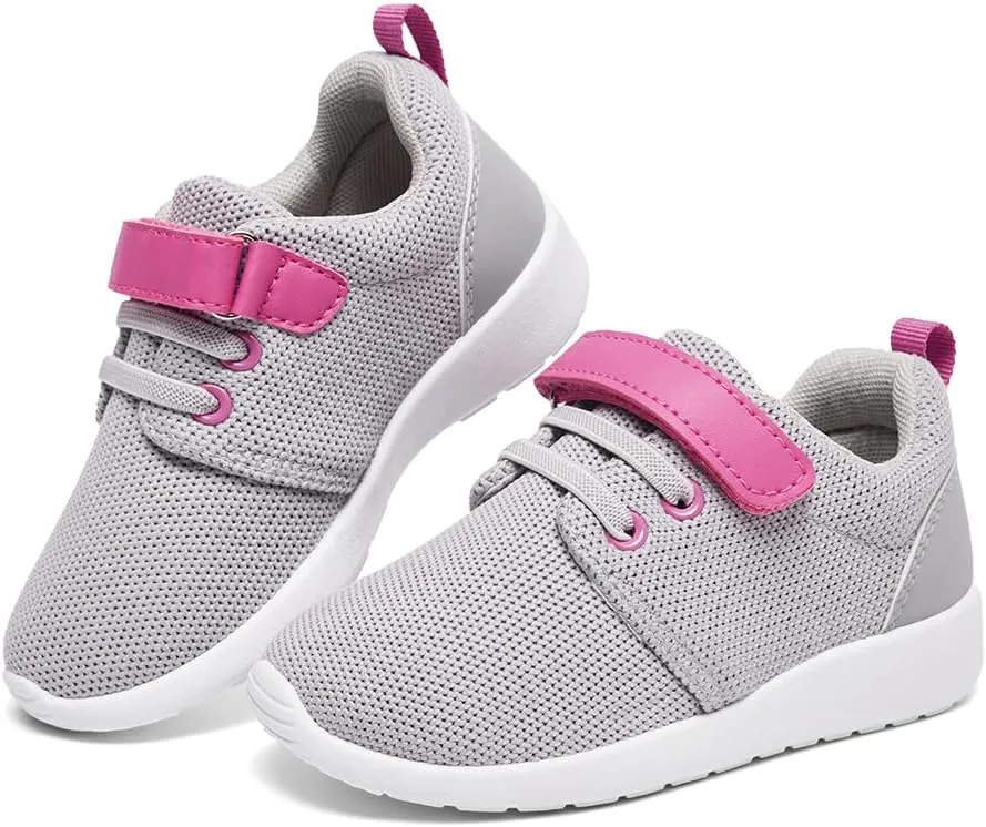 HIITAVE Toddler Tennis Shoes Girls Sneakers Walking Running Athletic Summer Shoes
