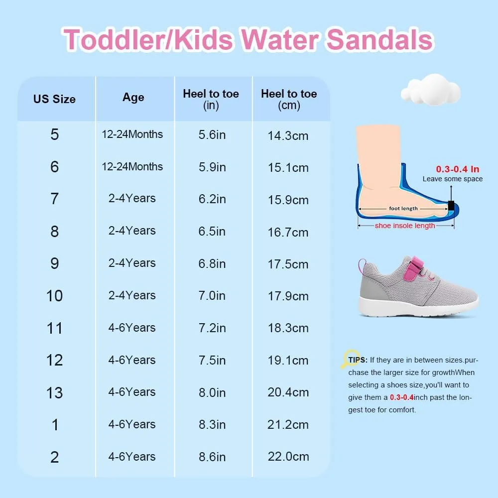 HIITAVE Toddler Tennis Shoes Girls Sneakers Walking Running Athletic Summer Shoes